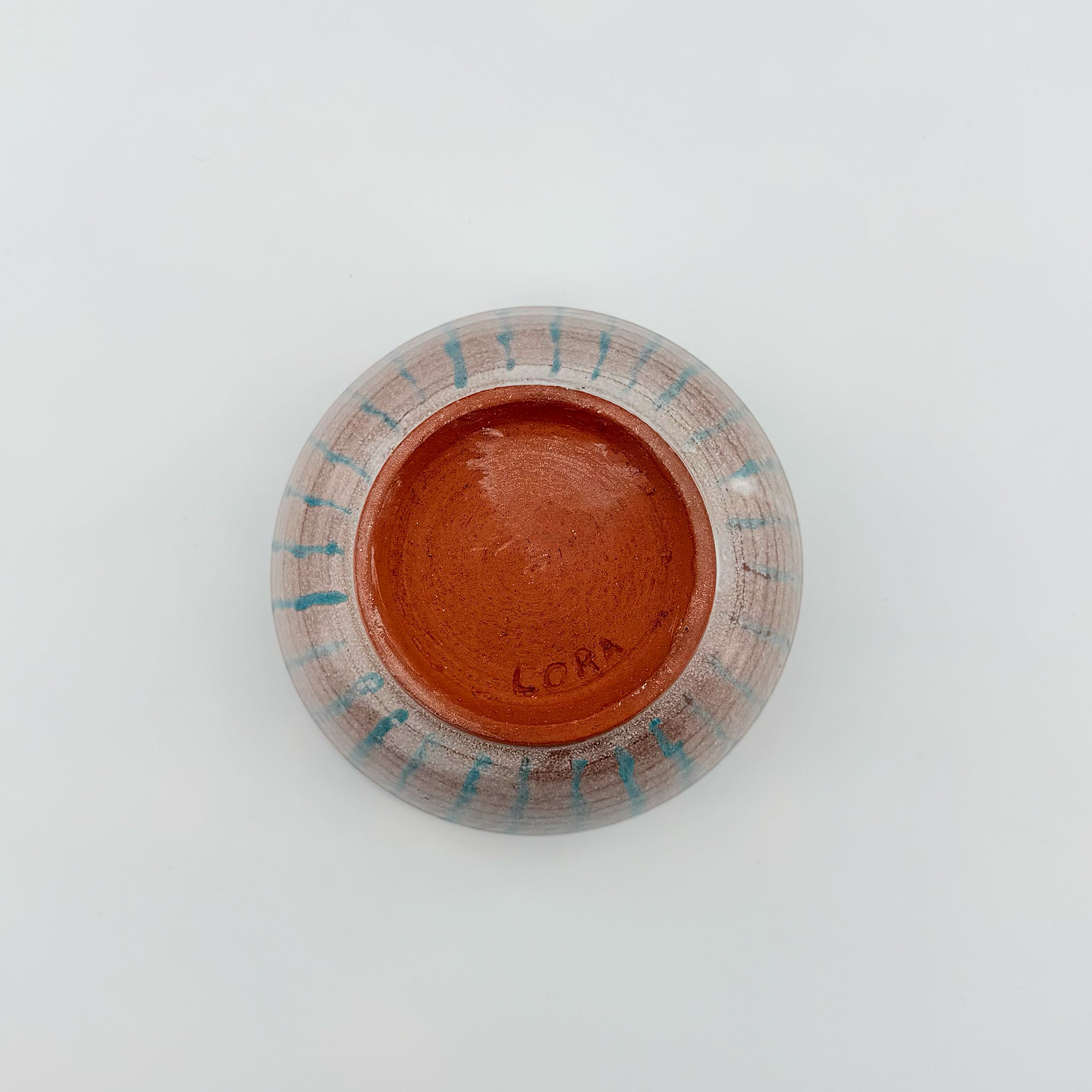 Striped Handmade Ceramic Bowl - Lora Qiu