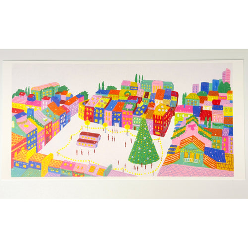 Christmas in the City Postcard