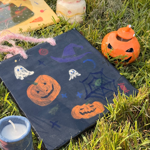 Halloween Ceramic Art Tile – Sherry Li
