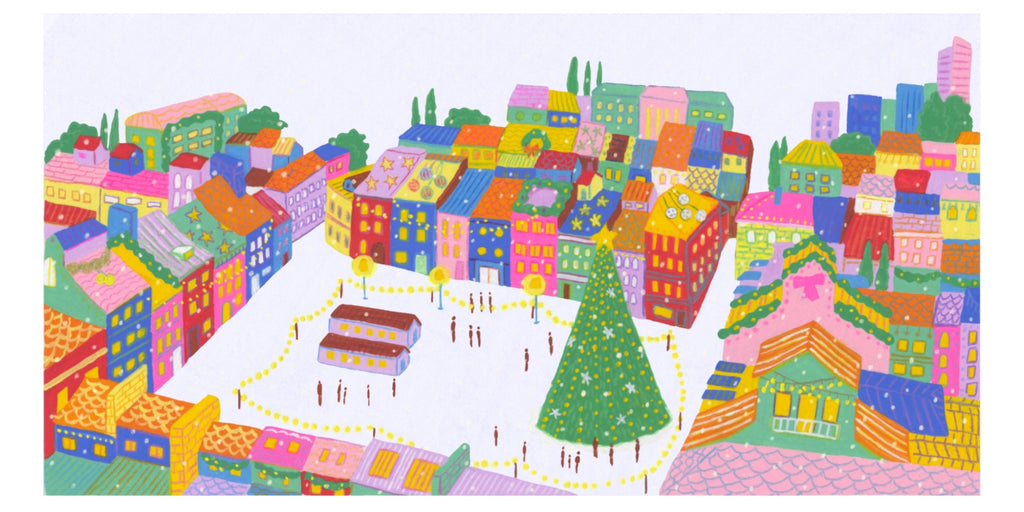 Christmas in the City Postcard