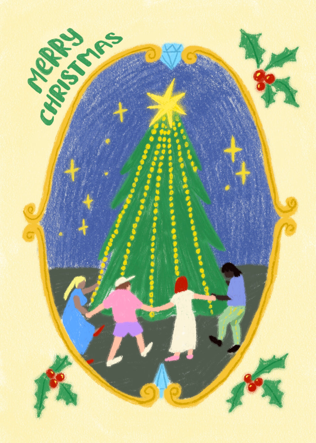 Merry Christmas Postcard