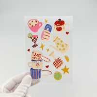 Cute Cups Sticker Sheet by Sherry Li