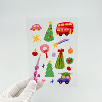 Christmas Sticker Sheet by Sherry Li