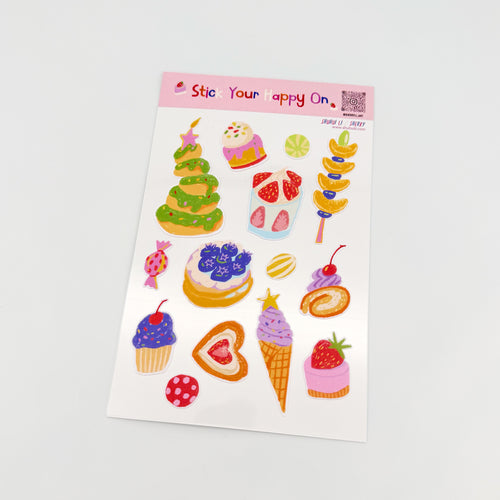 Sweet Treats Sticker Sheet by Sherry Li