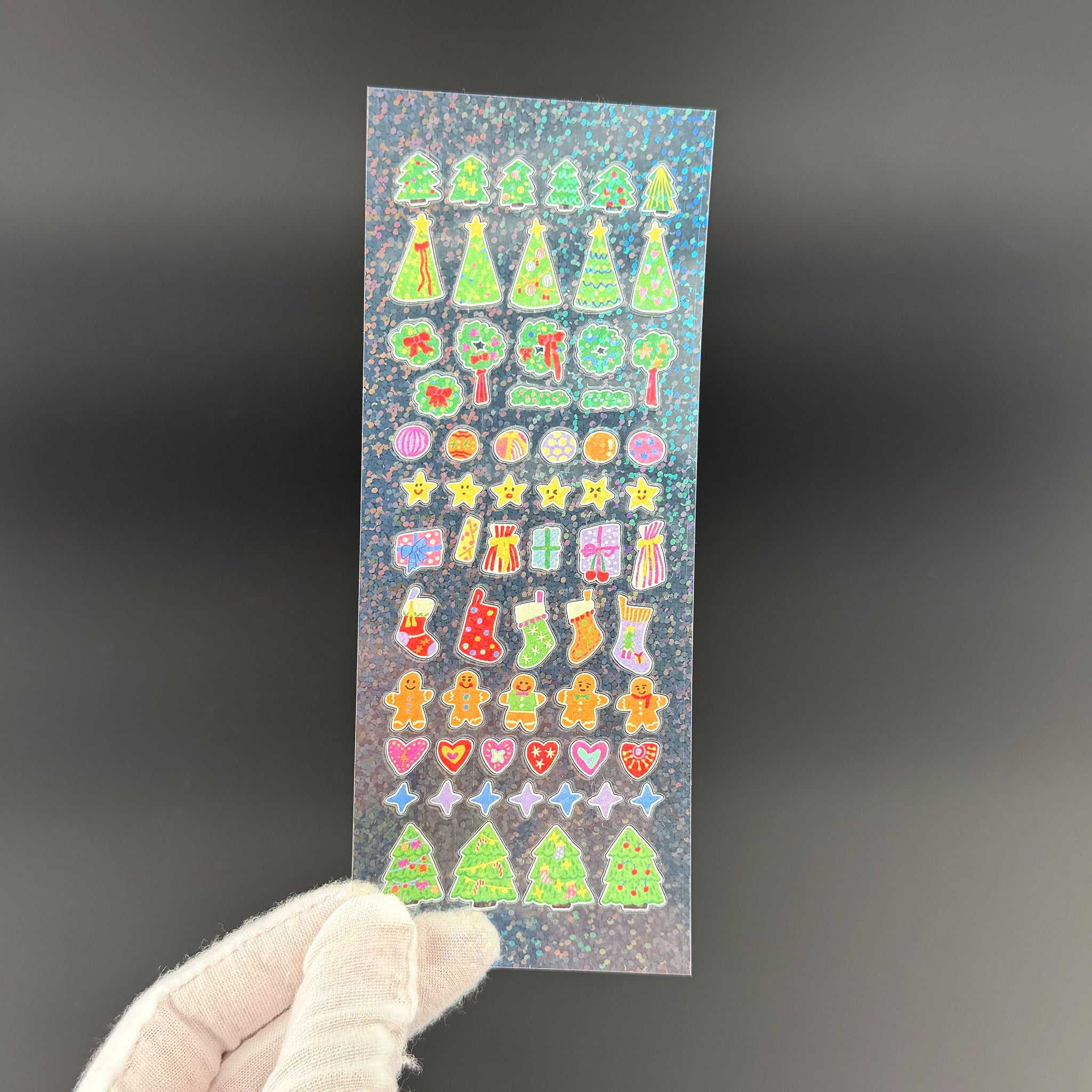 Sparkly Christmas Sticker Sheet by Sherry Li