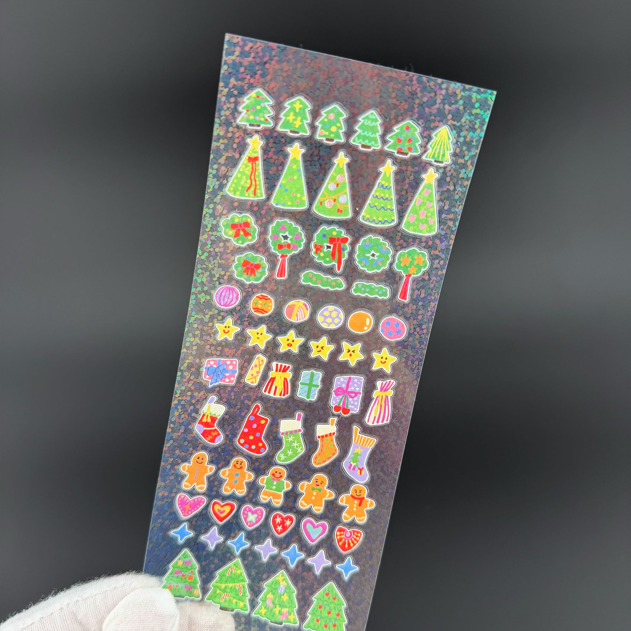 Sparkly Christmas Sticker Sheet by Sherry Li