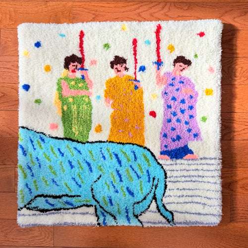 Harmony Restored – Tufted Textile Artwork by Sherry Li
