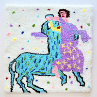 Drunken Centaurs Seize the Bride – Tufted Textile Artwork by Sherry Li
