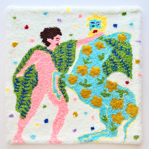 The Lapiths' Resistance – Tufted Textile Artwork by Sherry Li